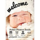 Tan Welcome Photo Birth Announcements Image 3 of 5